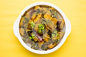 Popular indian main course vegetable Pumpkin dry curry or kaddooor kaddu ki sabzi in hindi, lal bhopla chi bhaji in marathi, selec
