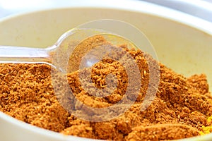 Popular Indian spices mixture photo