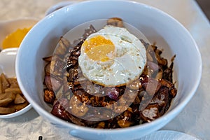 Popular Korean Chinese dish - Jajangmyeon, Black beans noodle