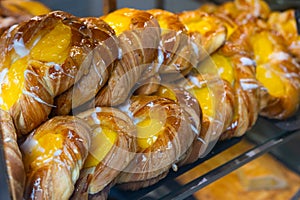 Popular pastries of Spanish cuisine Raqueta