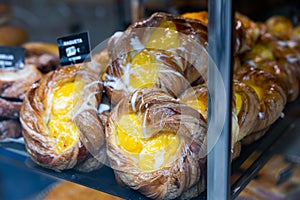 Popular pastries of Spanish cuisine Raqueta photo