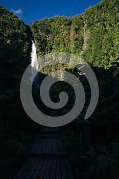 Popular Pipiwai trail in Haleakala National Park on Maui, Hawaii, USA