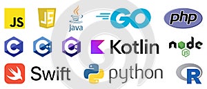 Popular programming languages set