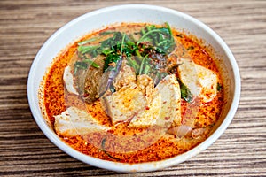 Popular Singapore Cuisine Laksa Yong Tau Foo