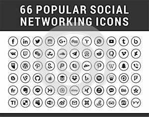 66 Popular Social Media Icons