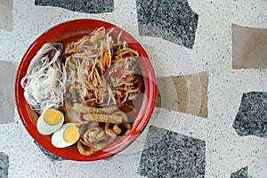Popular Thai food background images, used to decorate website headers, food menus or articles.