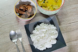 Popular Thai food menu