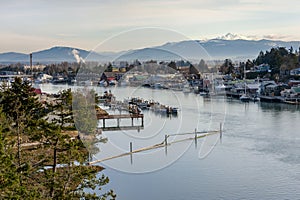 Skagit Valley`s Historic Town of La Conner, Washington. photo