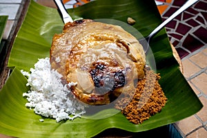 Popular Traditional Filipino desert rice bibingka