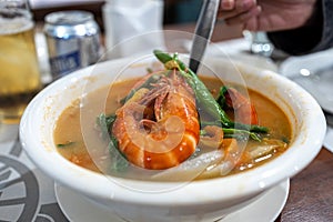 Popular Traditional Filipino soup sinigang