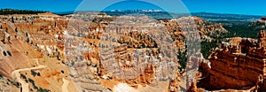 Panoramic View of Bryce Canyon National Park From the Rim Trail.