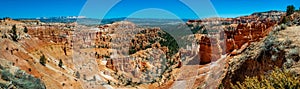 Panoramic View of Bryce Canyon National Park From the Rim Trail.