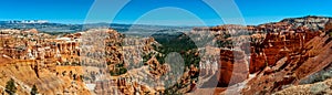 Panoramic View of Bryce Canyon National Park From the Rim Trail.