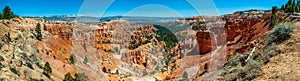 Panoramic View of Bryce Canyon National Park From the Rim Trail.