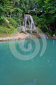 A popular waterfall in Liptov located in the village Lucky - waterfall Lucky.