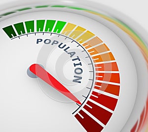 Population growth concept