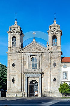 Populo Church. Mannerist and rococo and neoclassical architecture in Braga, Portugal
