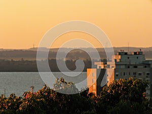 Por do Sol em Porto Alegre - Sunset at Porto Alegre, Brazil