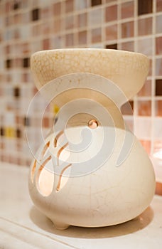 Porcelain aroma theraphy oil burner