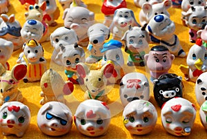 Porcelain cartoon figurines