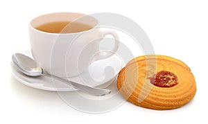 Porcelain cup of tea isolated