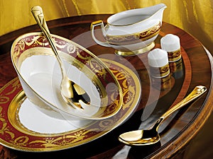 Porcelain dinner set