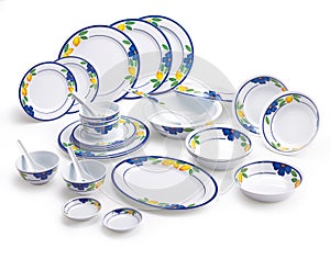 Porcelain Dishware Set