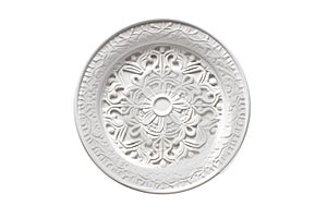 Porcelain Plate With Raised Pattern Resembling Lacework photo