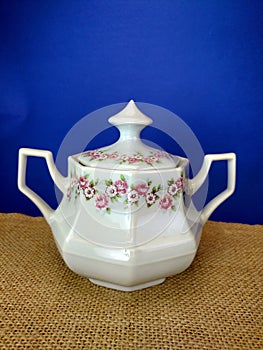 Porcelain sugar bowl