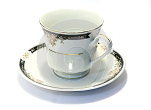 Porcelain tea cup and saucer 1