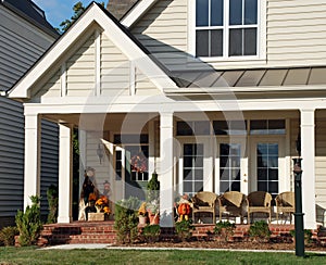 Porch in Autumn Fall Decorating Ideas