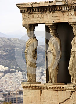 The Porch of the Caryatids,Erechtheion detail