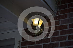 Porch Light Glowing in the Dark