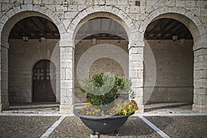 Porch rural church