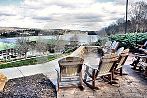 Porch sitting and rocking and relaxing photo