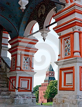 The porch of St. Basil's Cathedral