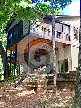 Porches on the Back of a House