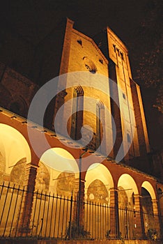 Porches of a church frescoed