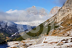 Pordoi Pass, the Dolomites, Italy, Europe