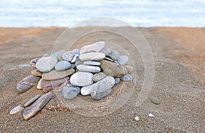 Pori beach at Lakonia Peloponnese Greece