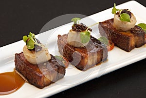 Pork Belly and Scallops photo