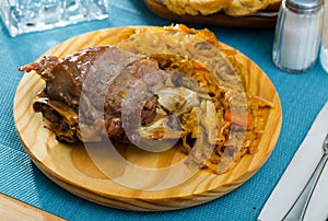 Spanish dish galtas al horno photo