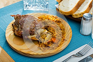 Spanish dish galtas al horno photo