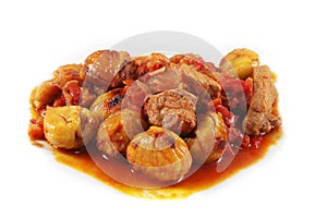 Pork with chestnuts