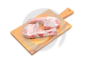 pork chop raw