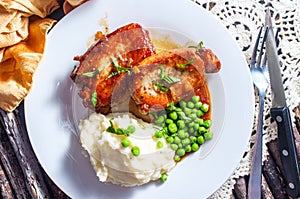 Pork Chops Mashed Potatoes