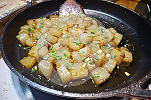 Pork fat as chinese street food in Hangzhou city
