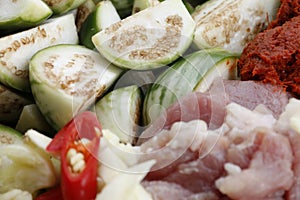 Pork Fried Eggplant Curry