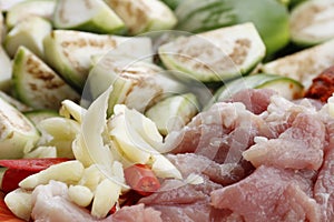 Pork Fried Eggplant Curry