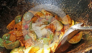 Pork Fried Eggplant Curry